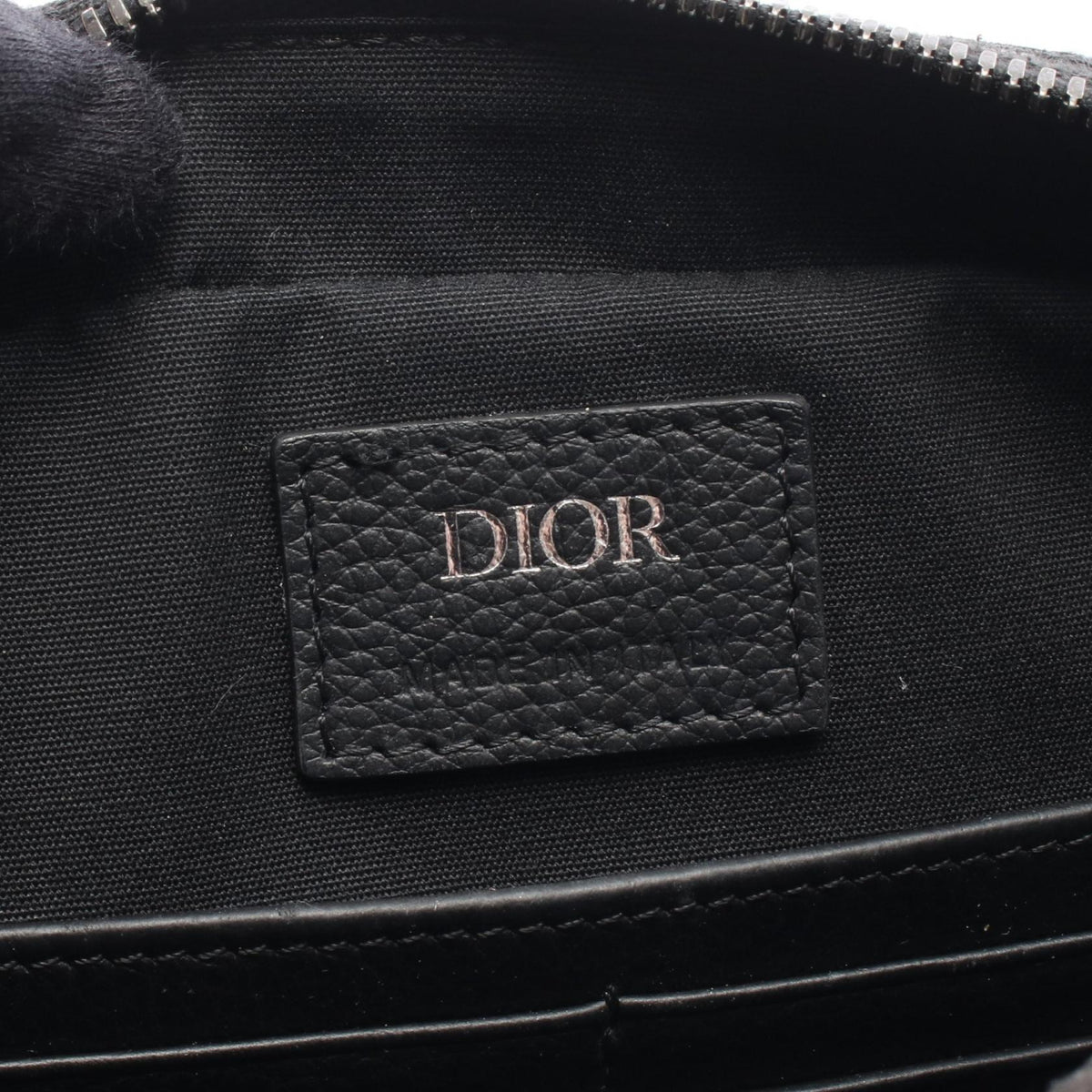Christian Dior Safari Oblique Shoulder Bag Black/Gray canvas�leather 2101219823751