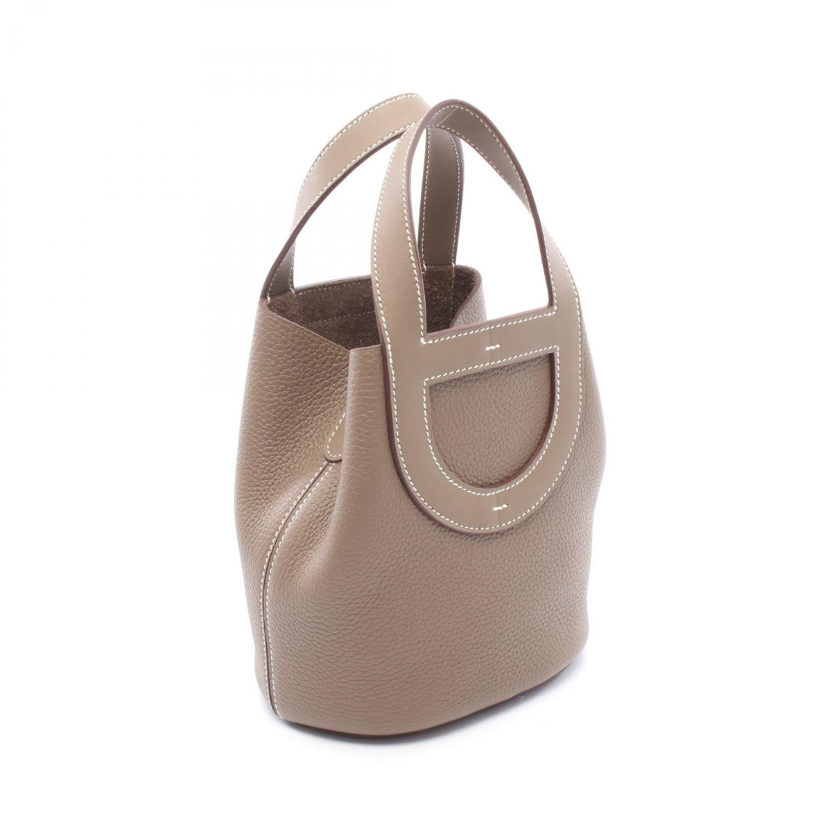 HERMES In the Loop 18 Etoupe Gray HandbagEtoupe Grey Etoupe Grey Gray Taurillon Clemence leather Vaux Swift leather 2101219841458