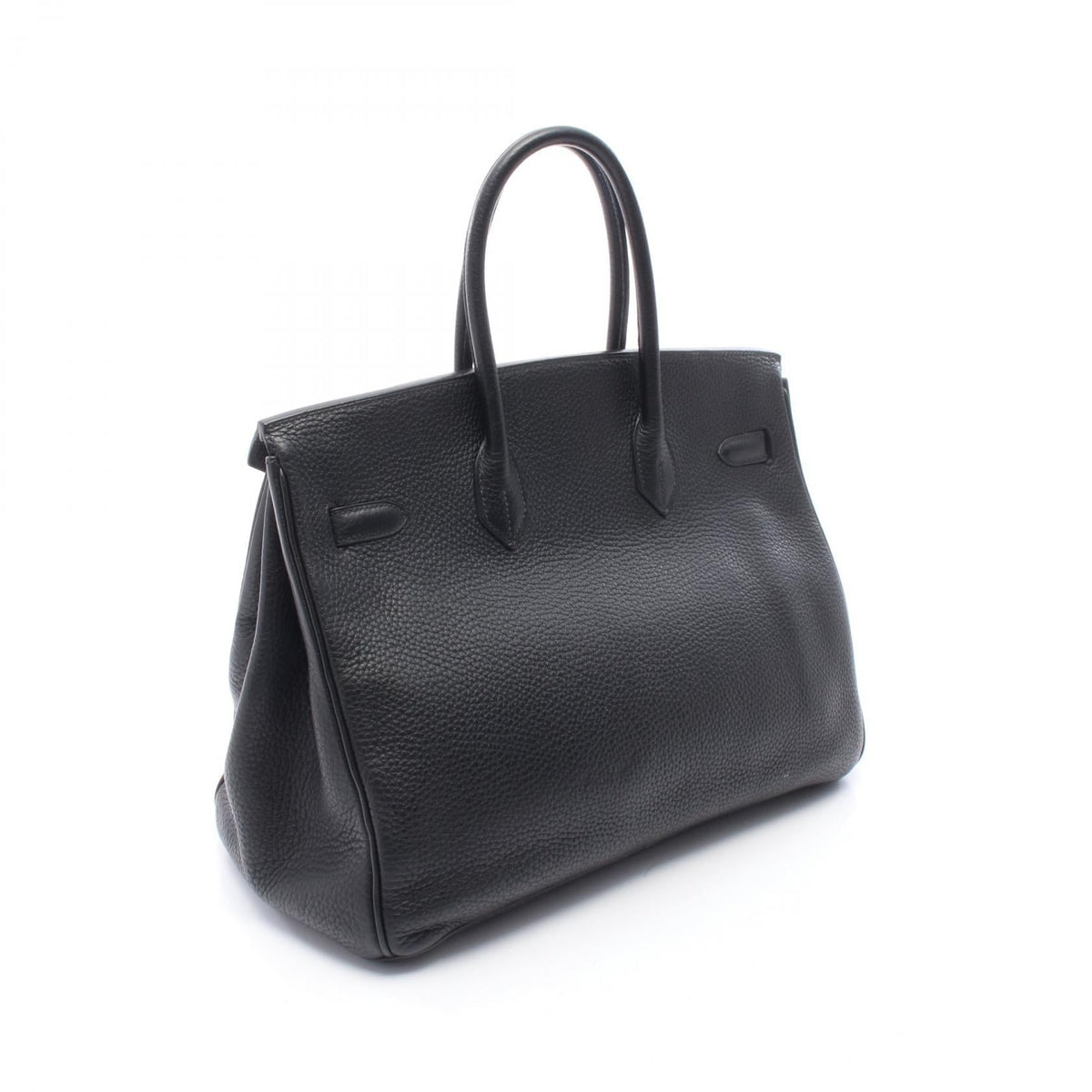 HERMES Birkin 35 Handbag Black Taurillon Clemence leather 2101219842530