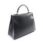HERMES Kelly 32 outer stitch 2WAY Handbag Black Box calf leather Calfskin (cowhide) 2101219842981