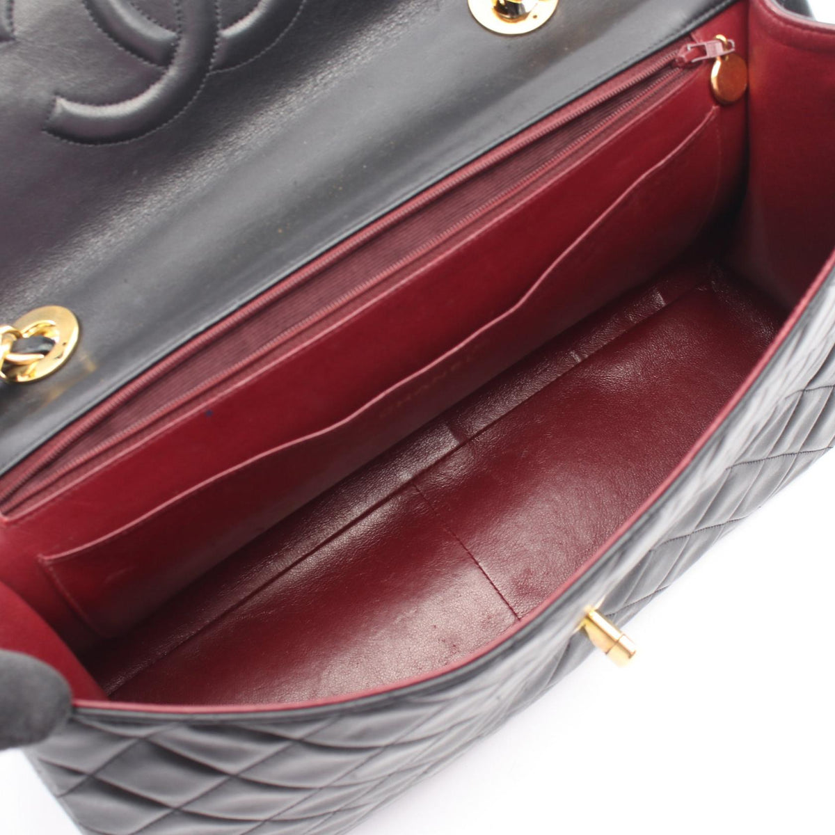 CHANEL Black Big Matelasse34 Lambskin (sheep leather) 2101219843421