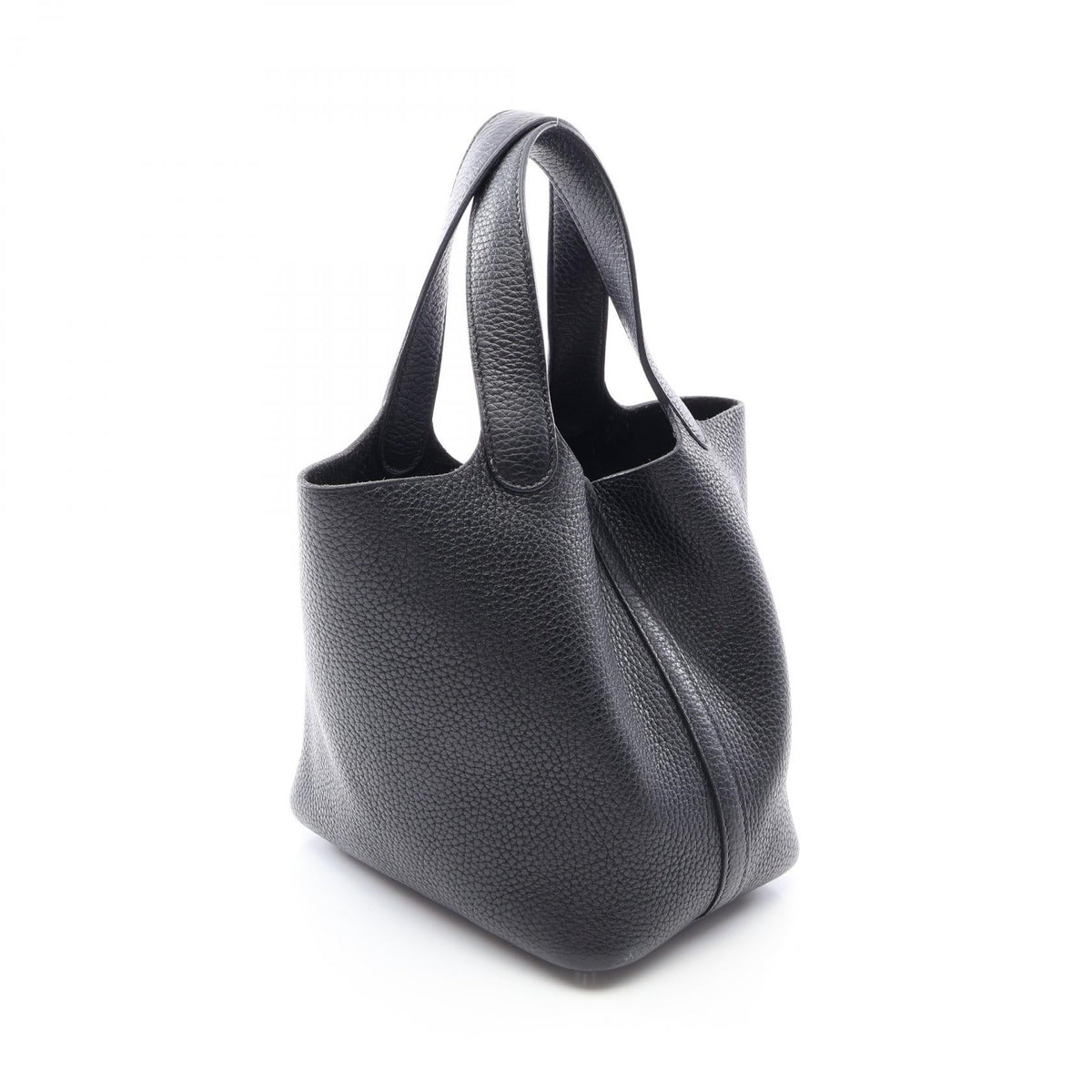 HERMES Picotin Lock PM Handbag Black Taurillon Clemence leather Taurillon Clemence 2101219994055