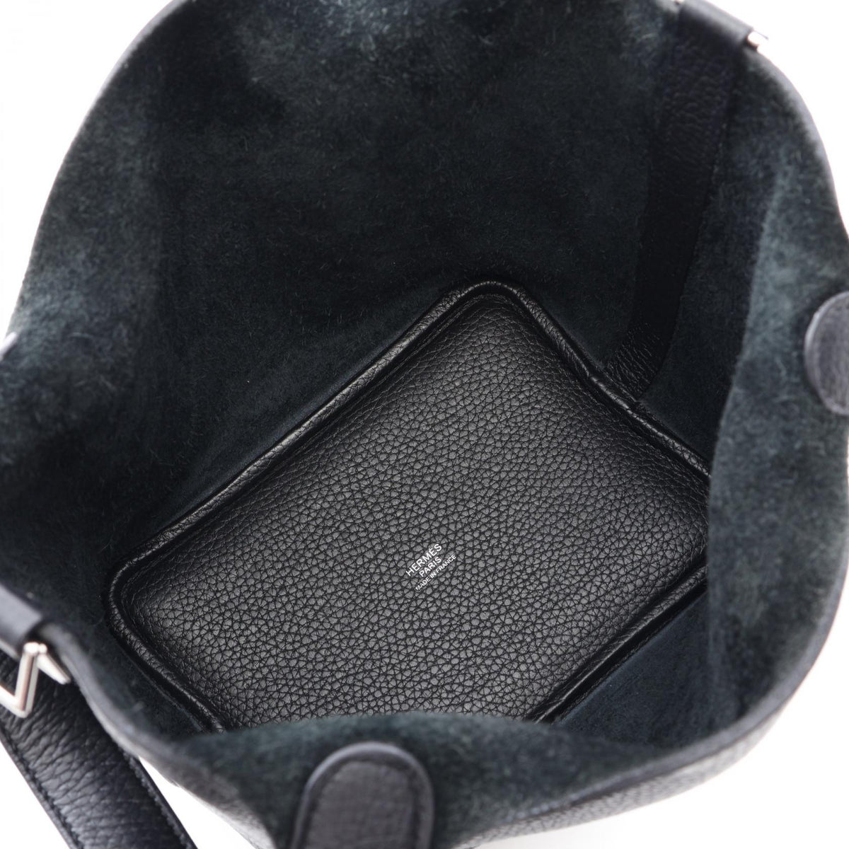 HERMES Picotin Lock PM Handbag Black Taurillon Clemence leather Taurillon Clemence 2101219994055