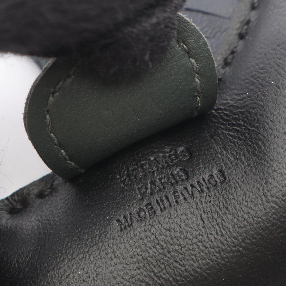 HERMES Rodeo PM Vert Mangrove Blue nuit charm Black/Green/Navy Agneau milo Other Agneau milo 2104102521963