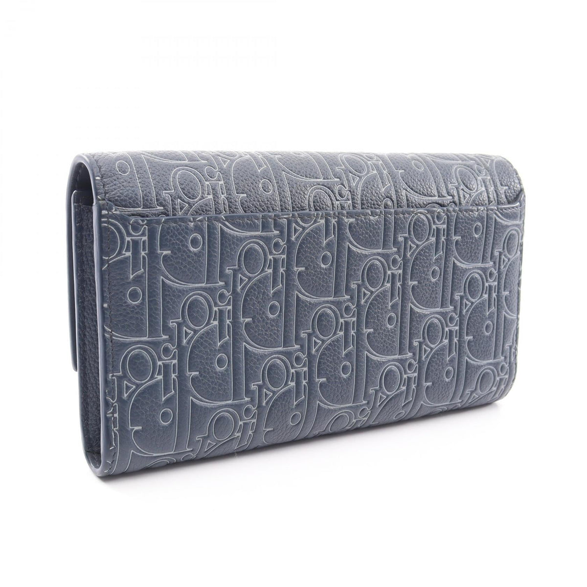 Dior Long flap wallet Gravity Outline Bifoldpurse Navy leather 2ESBC328FGP_H578 2101219995588