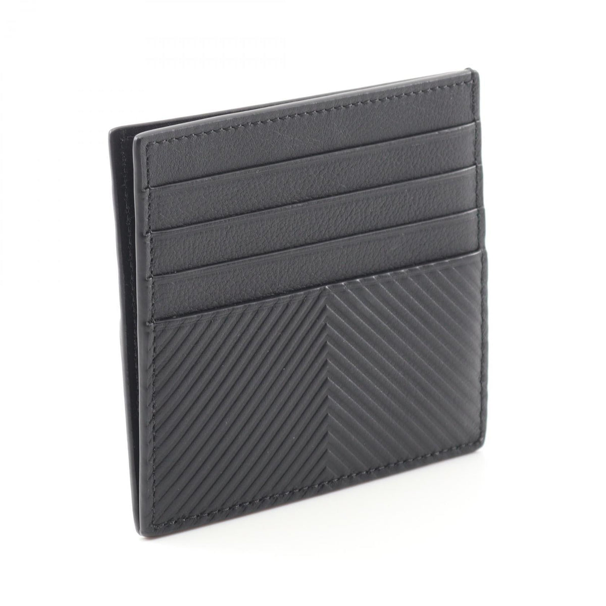 LOEWE Open Card Holder Card Case Black leather C779W72X011100 2101219983912