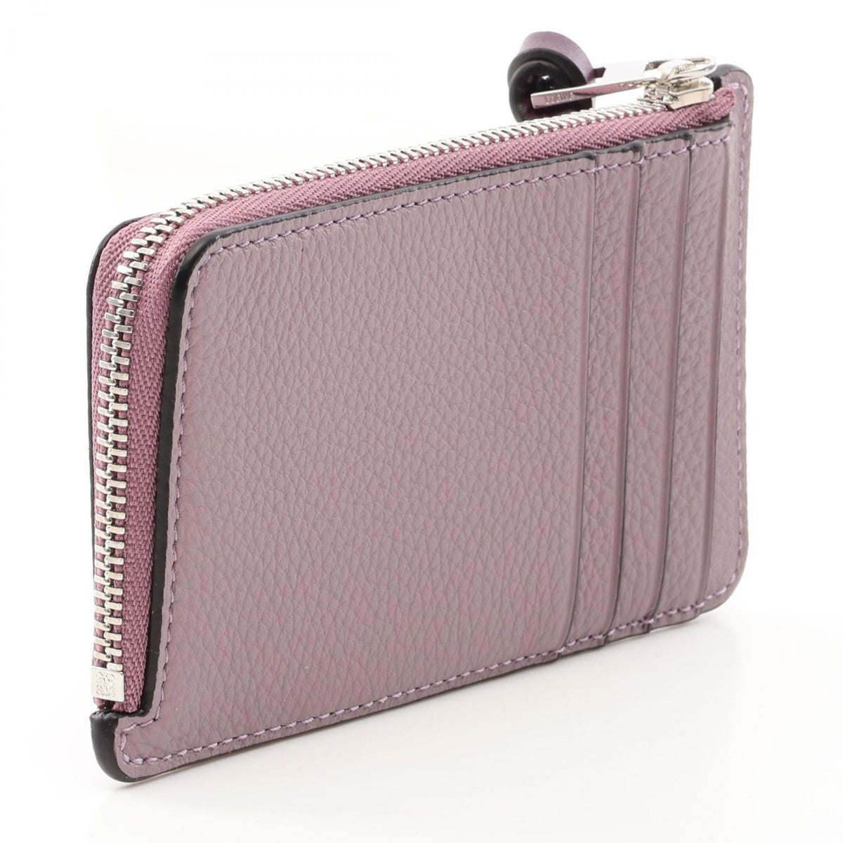 LOEWE Anagram Coin Card Holder Card Case coin purse Purple/Brown leather C660Z40X070057 2101219983899