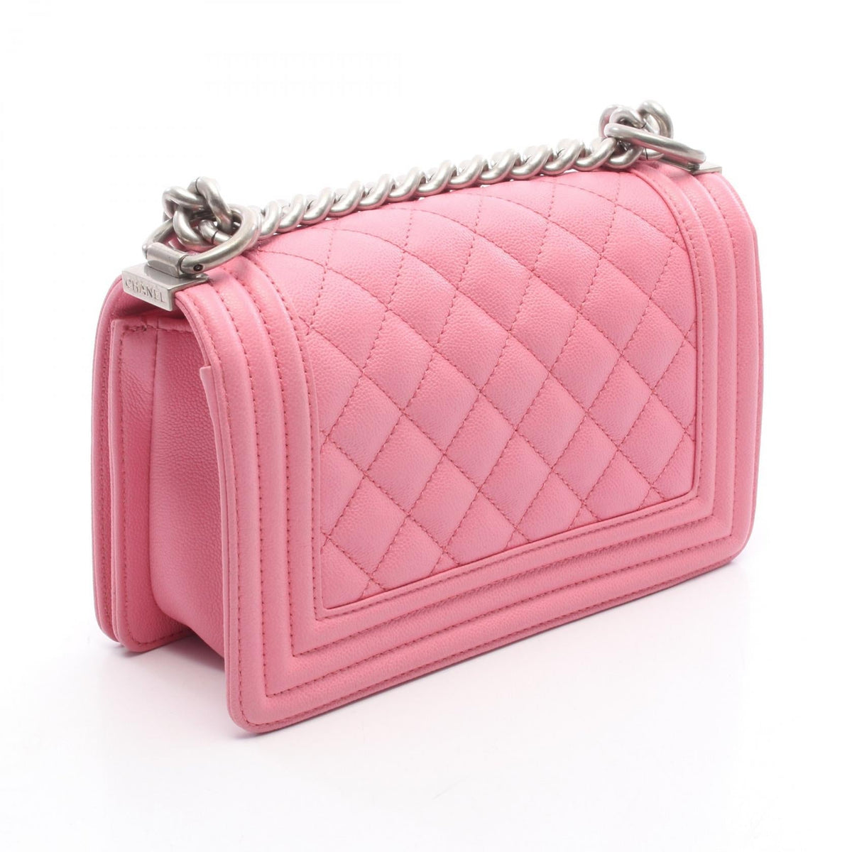 CHANEL Pink Boy Chanel Small Grained Calfskin leather A67085 2101220098643