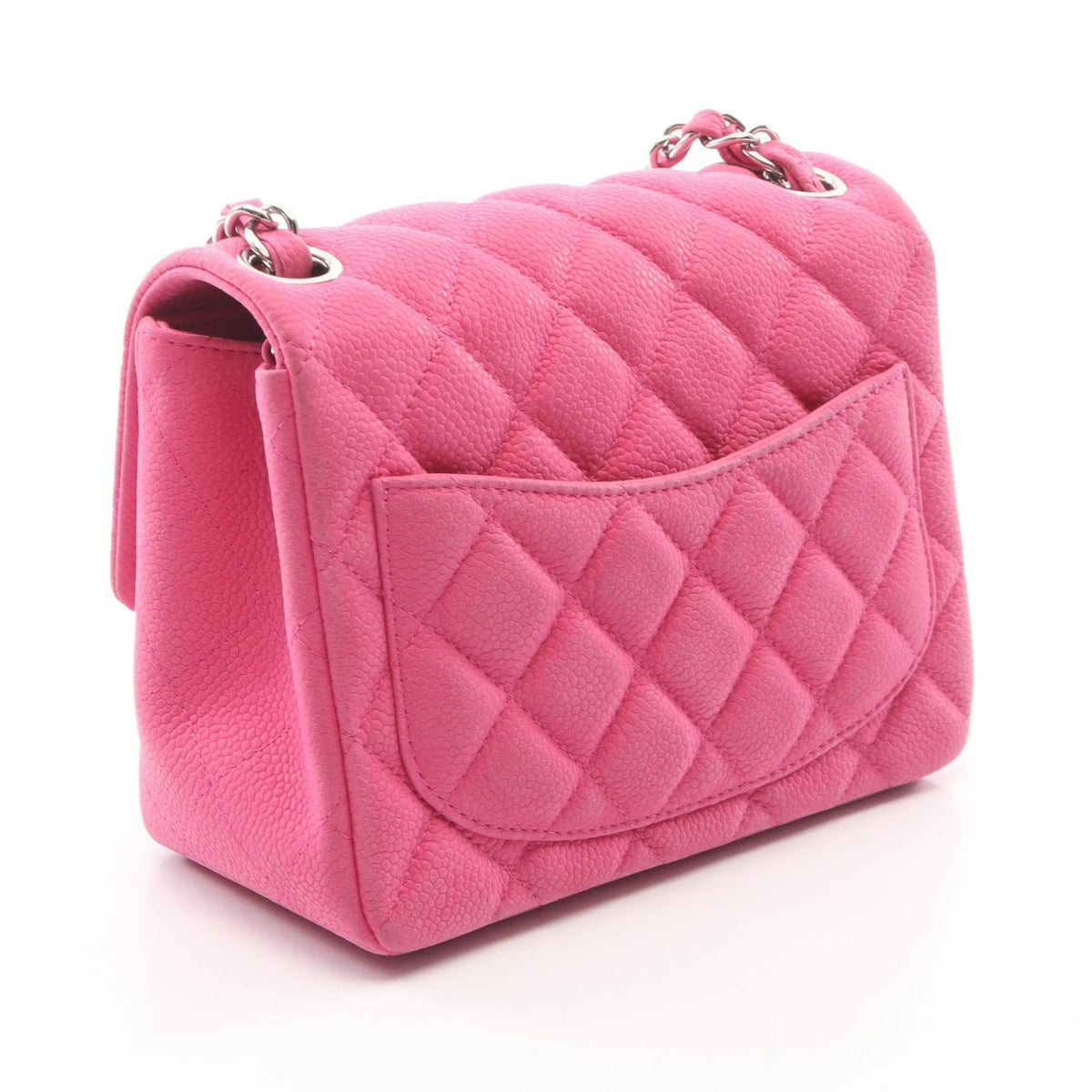 CHANEL Pink Mini Matelasse Grained Calfskin leather A35200 2106800640786