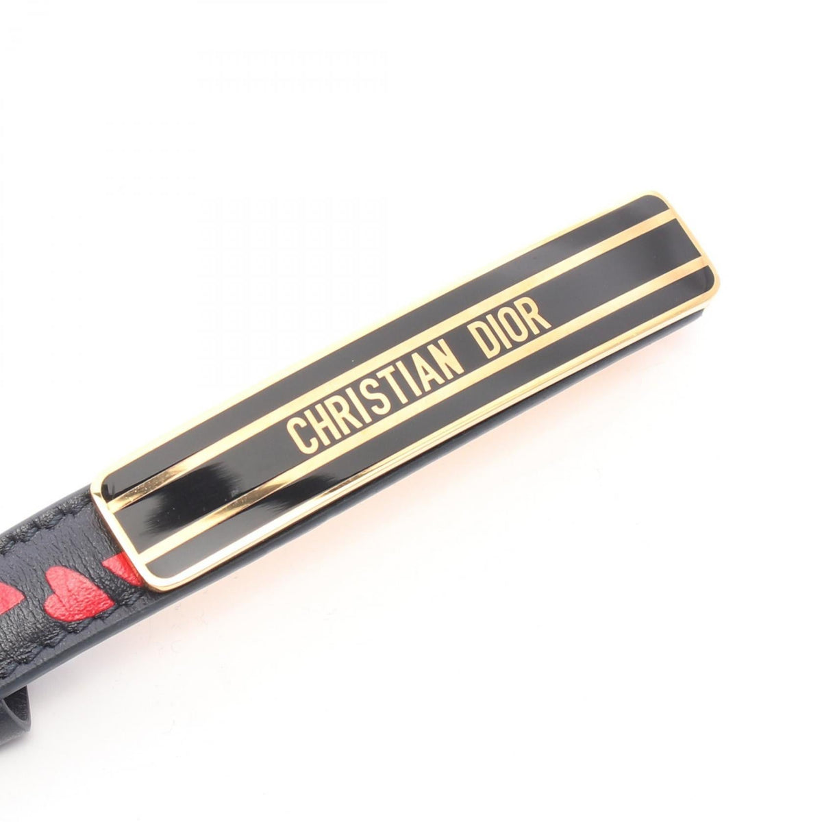 Dior Logo Heart Mini belt Navy/Red leather 2101220079734