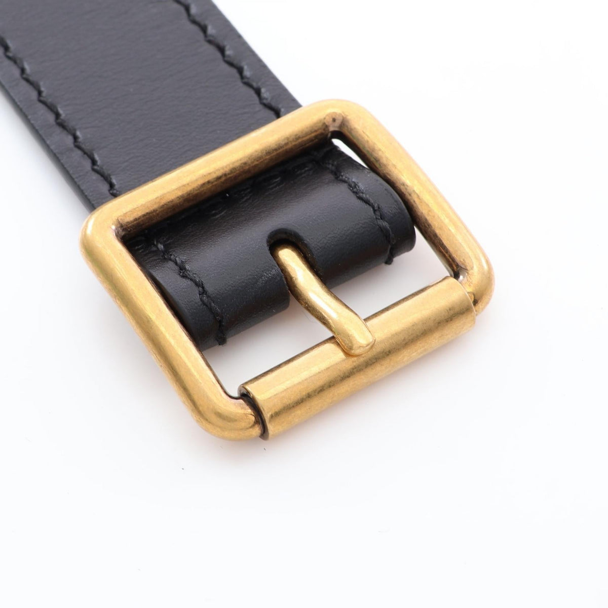 Dior Embroidered Maxi belt Black leather canvas 2101220079796