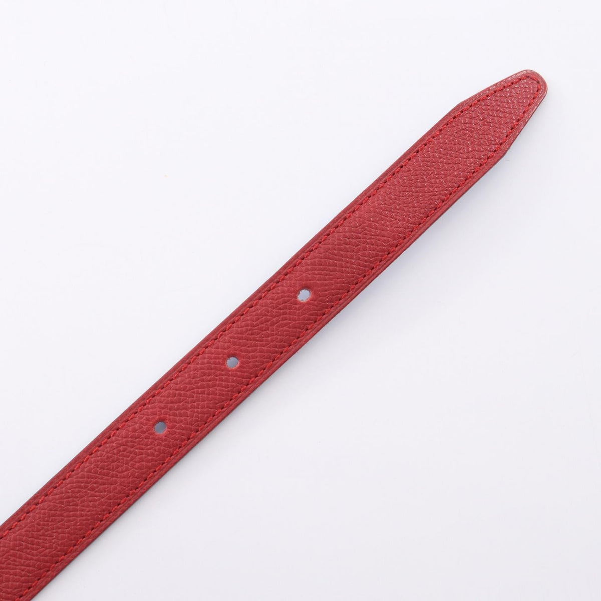 HERMES Mini Constance H Belt Reversible belt Blue/Red leather 2101220076535