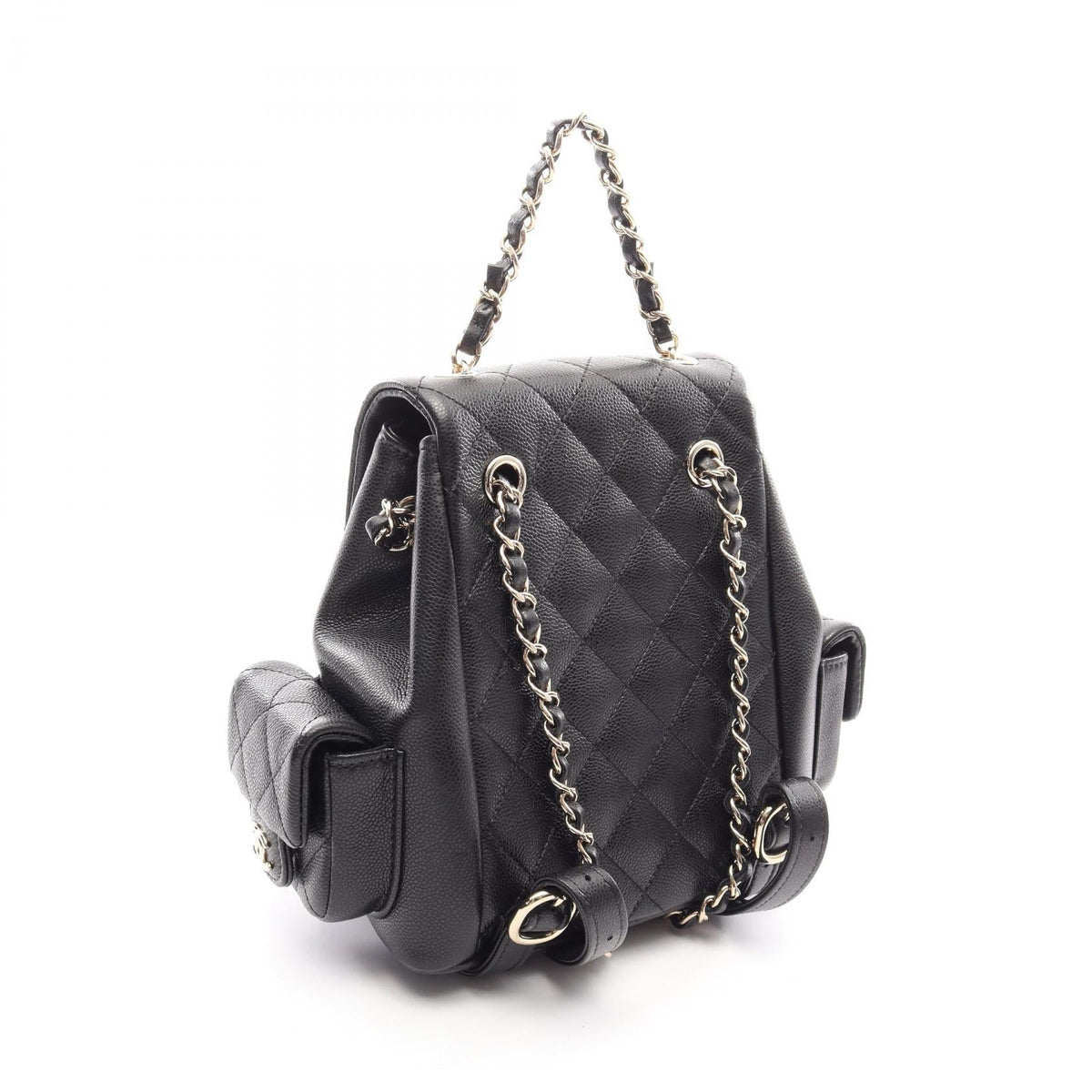 CHANEL Black Matelasse Grained Calfskin leather AS4399 2104102528405