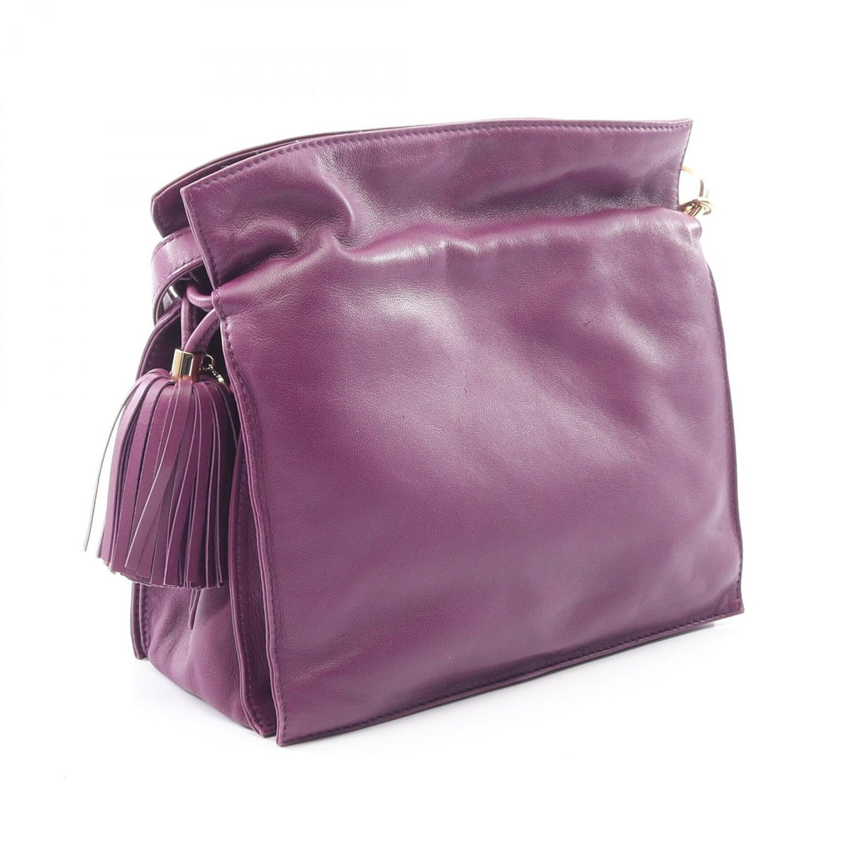 LOEWE Flamenco22 Shoulder Bag Purple leather 2120900082291