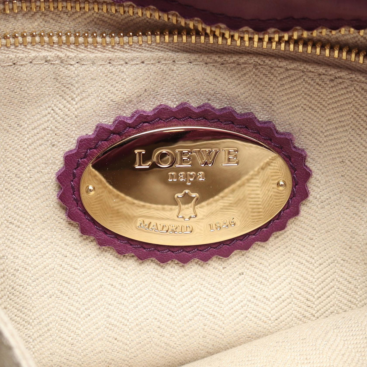 LOEWE Flamenco22 Shoulder Bag Purple leather 2120900082291