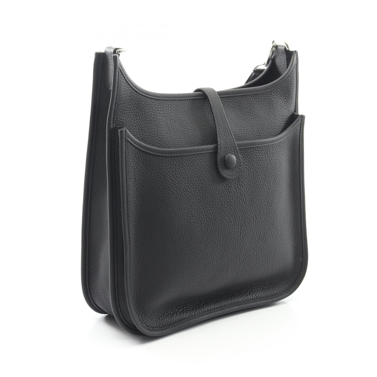 HERMES Evelyne 3 Troyes PM Shoulder BagNoir Black Noir Black Black Taurillon Clemence leather Taurillon Clemence 2101219456737