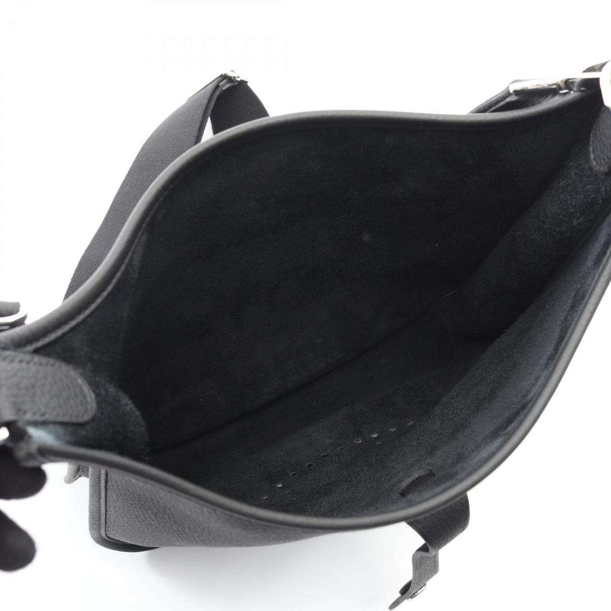 HERMES Evelyne 3 Troyes PM Shoulder BagNoir Black Noir Black Black Taurillon Clemence leather Taurillon Clemence 2101219456737
