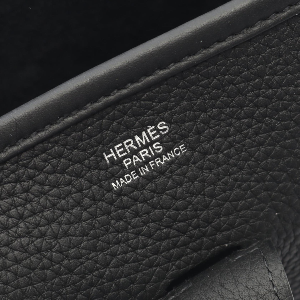 HERMES Evelyne 3 Troyes PM Shoulder BagNoir Black Noir Black Black Taurillon Clemence leather Taurillon Clemence 2101219456737