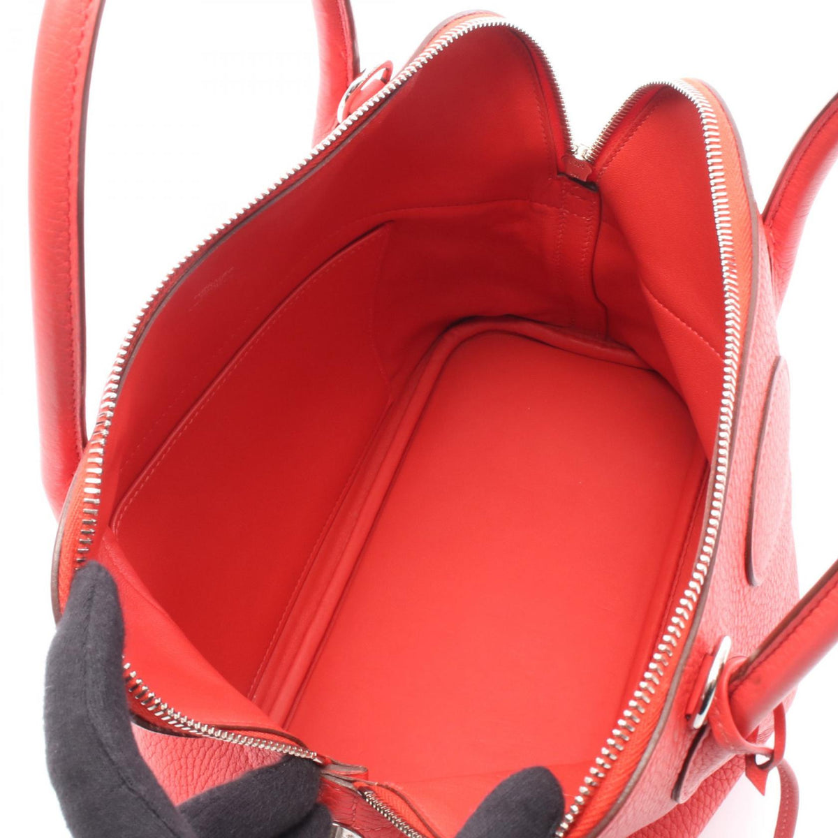 HERMES Bolide31 HandbagRose jaipur Rose jaipur Red Taurillon Clemence leather Taurillon Clemence 2101219456652