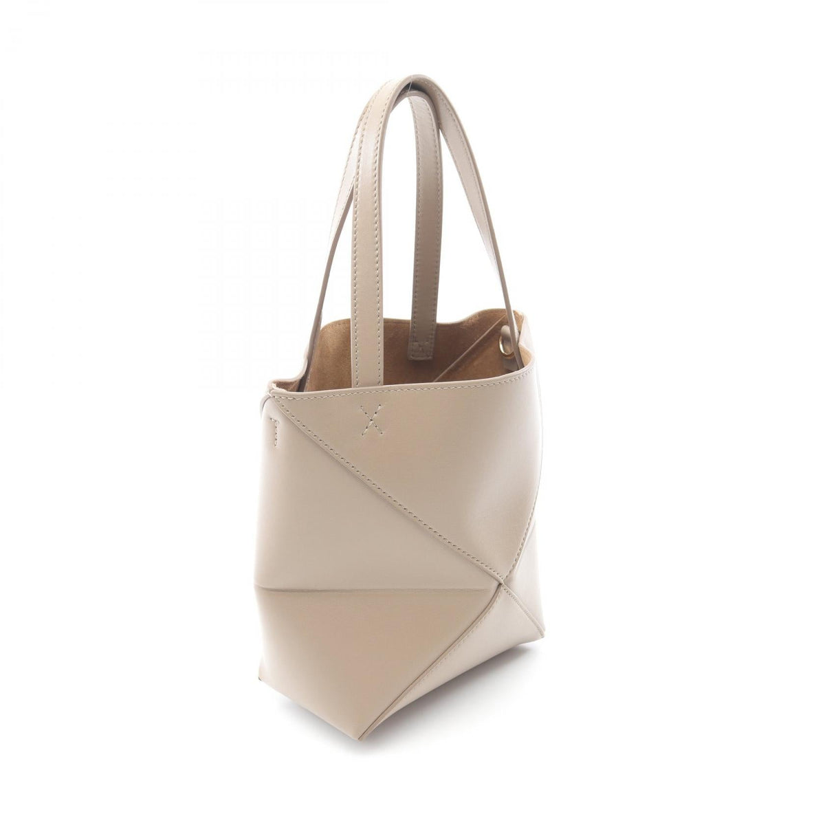 LOEWE Puzzlefold Mini Handbag Beige leather A657V25X012150 2101219452982