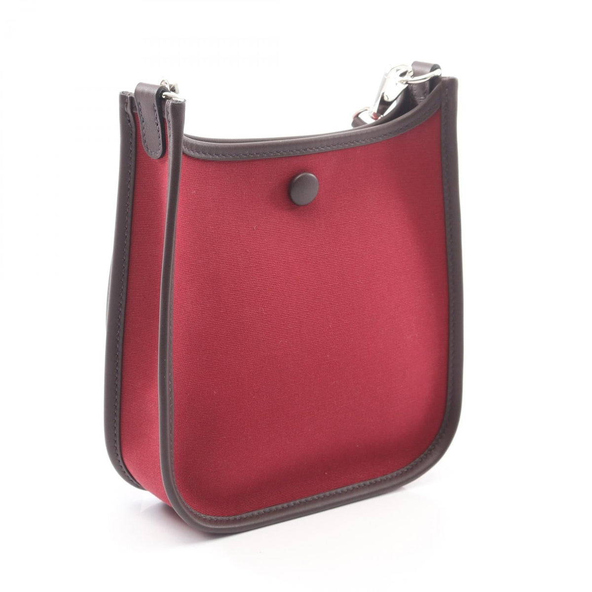 HERMES Neo Evelyne TPM Shoulder BagRuby Ruby Bordeaux/Brown/Rouge sellier/Blue zanzibar Toile officier leather canvas Toilet official / Swift leather 2101219448374