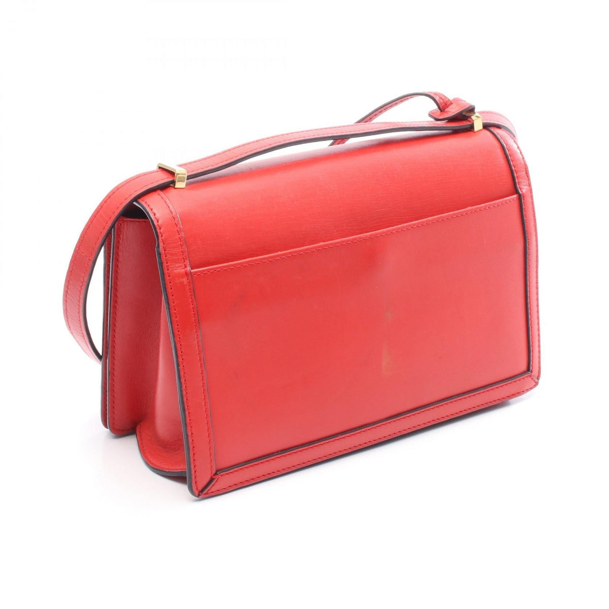 LOEWE Barcelona Shoulder Bag Red leather 2101219445298