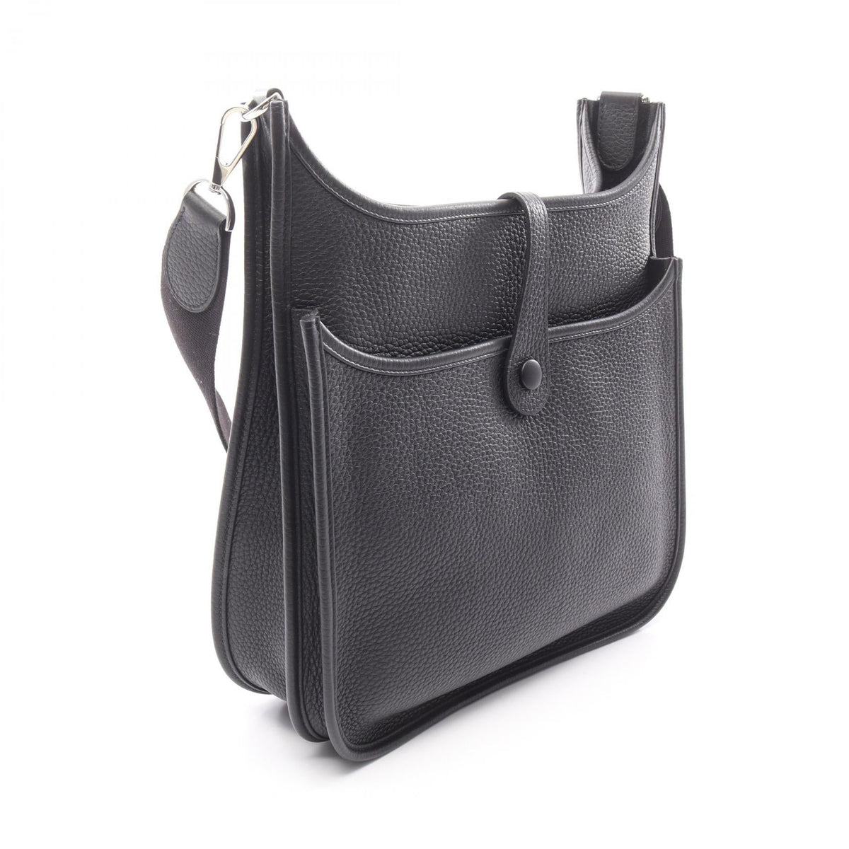 HERMES Evelyne 3 Troyes PM Shoulder BagNoir Black Noir Black Black Taurillon Clemence leather Taurillon Clemence 2101219443409