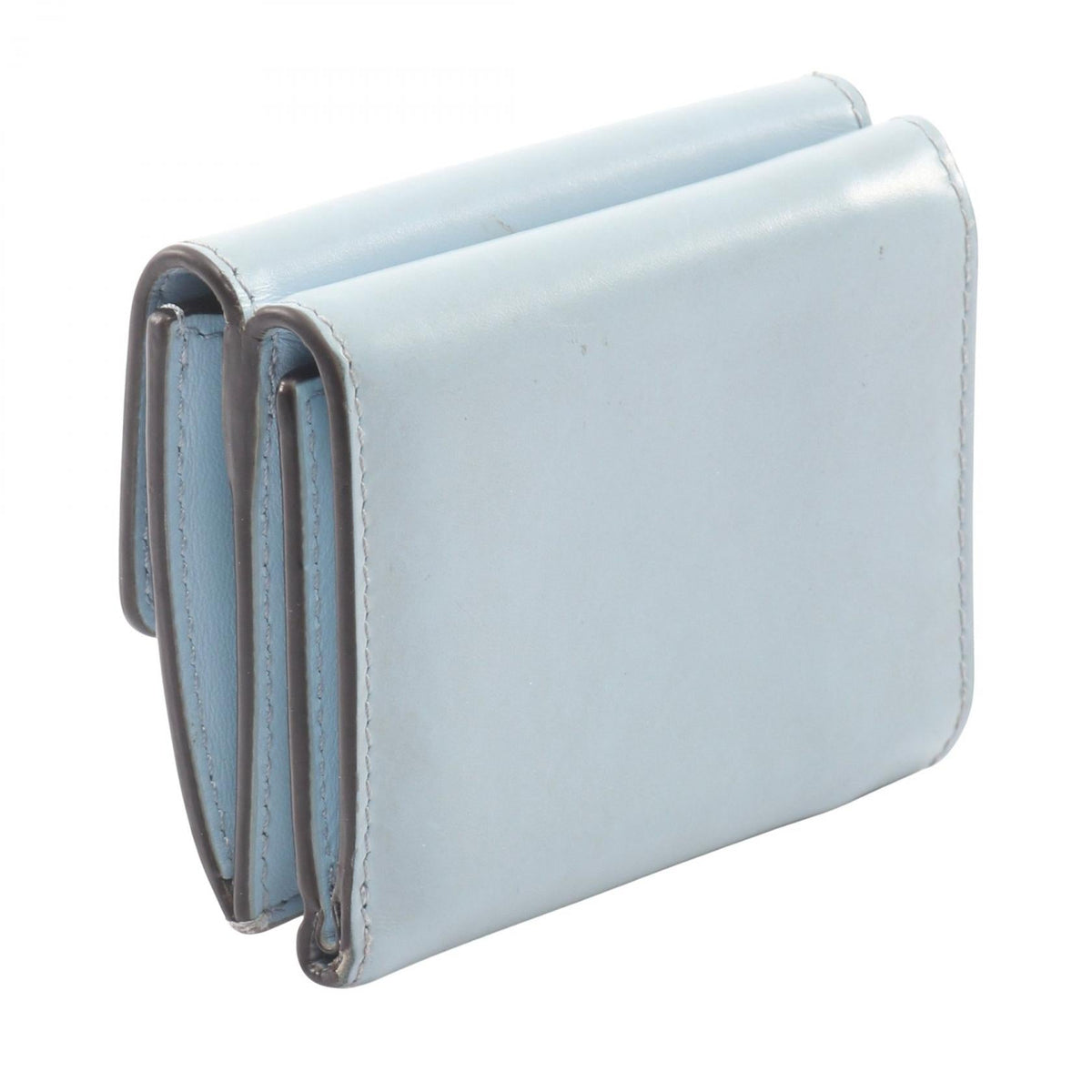 FENDI logo Tri-fold wallet Blue leather 8M0395 2120900080020