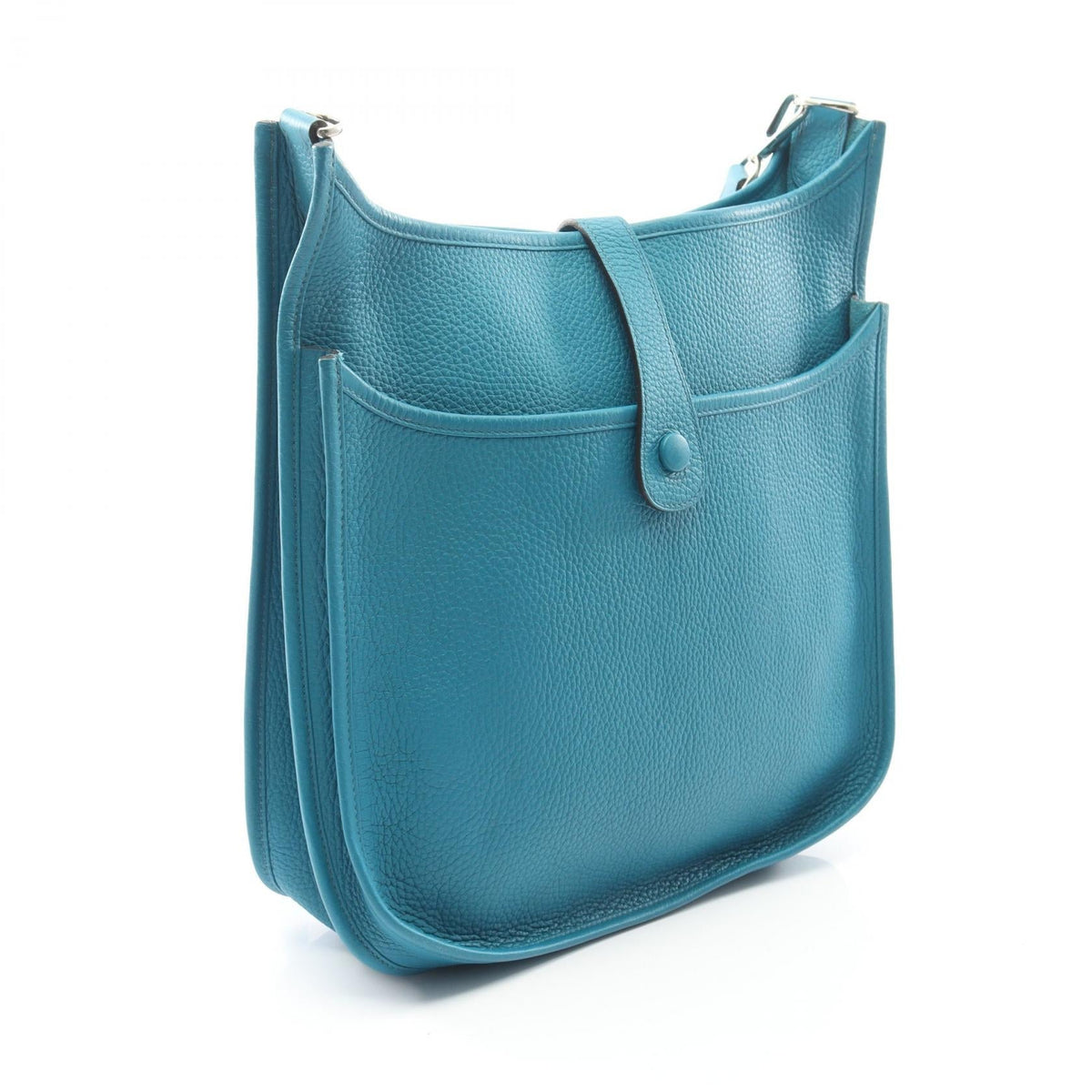 HERMES Evelyne 3 Trois GM Shoulder BagBlue paon Blue paon Blue Taurillon Clemence leather Taurillon Clemence 2107601121993