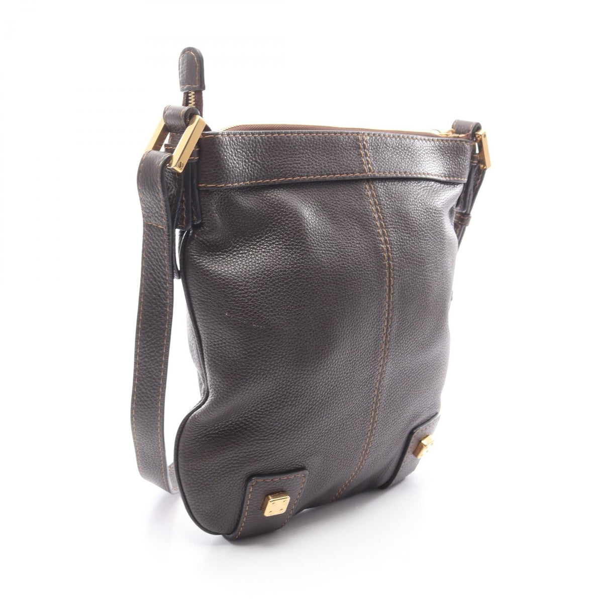LOEWE Shoulder Bag Brown leather 2101219431789
