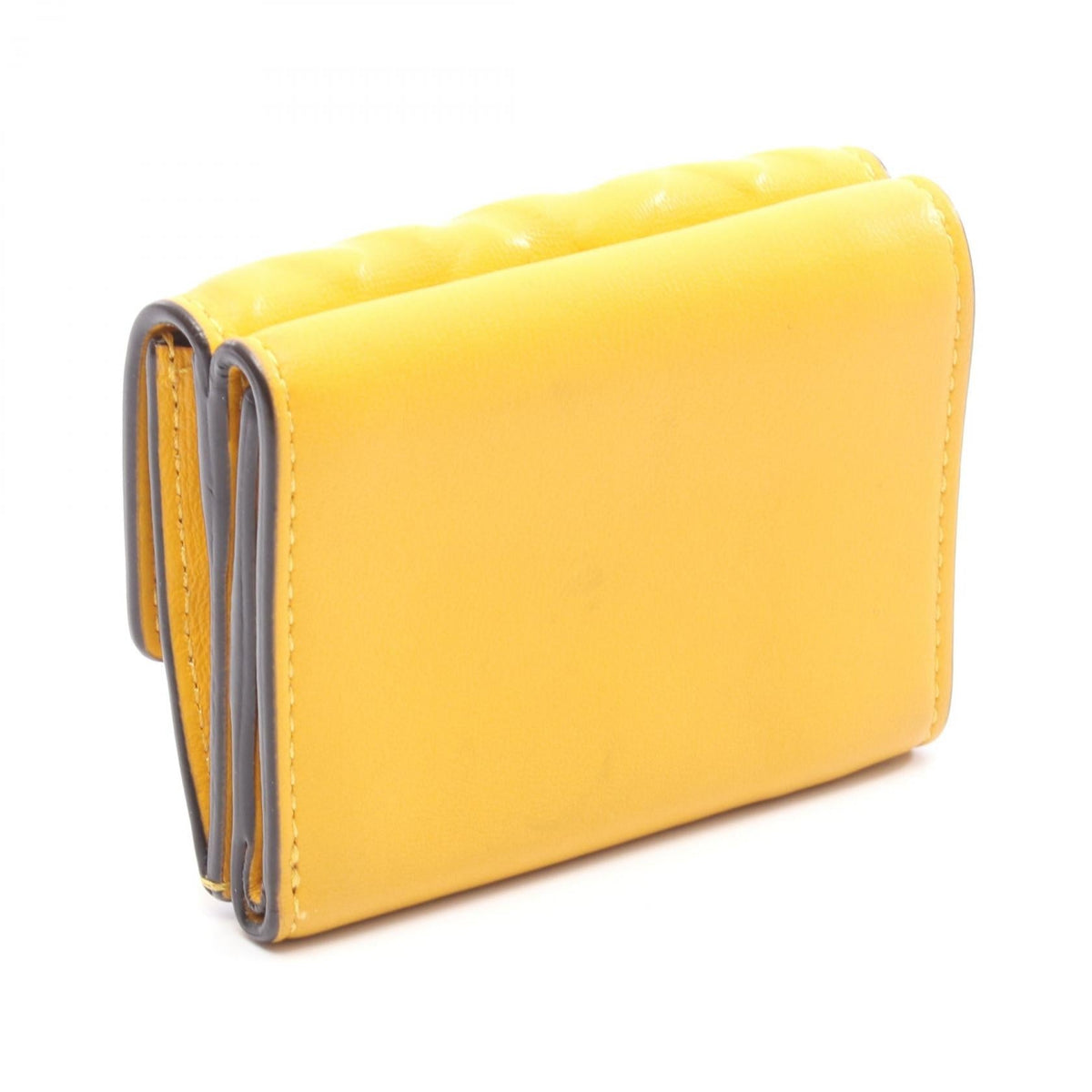 FENDI Baguette Micro Tri-fold wallet Yellow leather 2104102461573