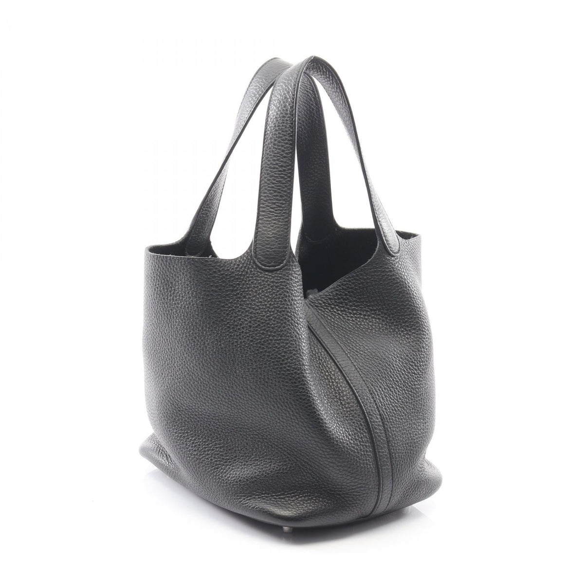 HERMES Picotin Lock MM Handbag Black Taurillon Clemence leather Taurillon Clemence 2101219399607