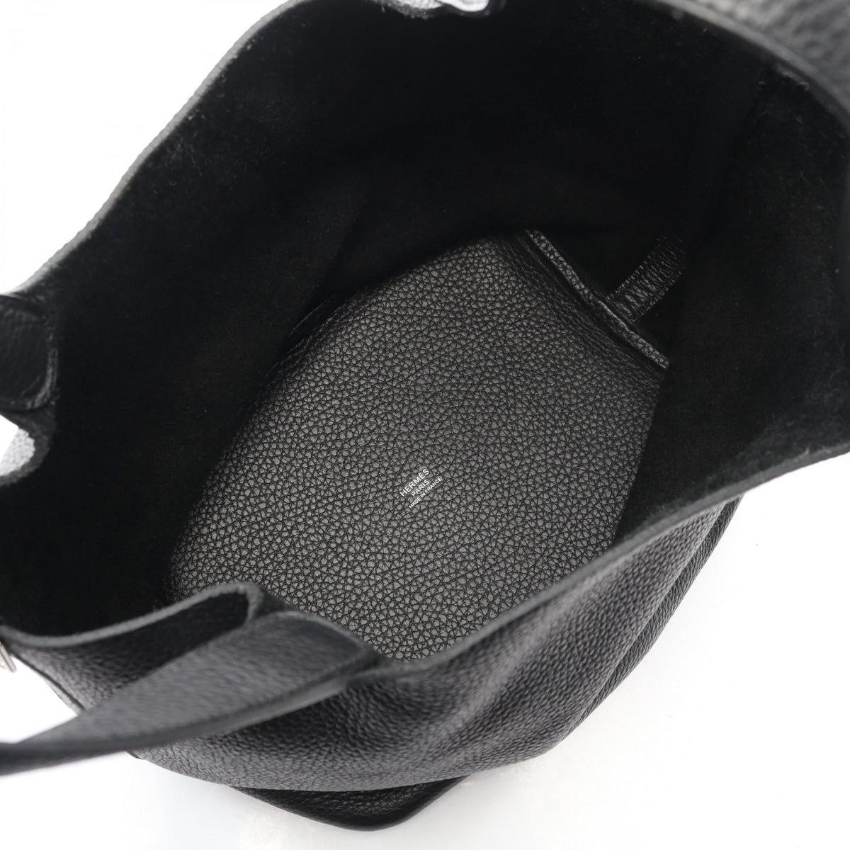 HERMES Picotin Lock MM Handbag Black Taurillon Clemence leather Taurillon Clemence 2101219399607