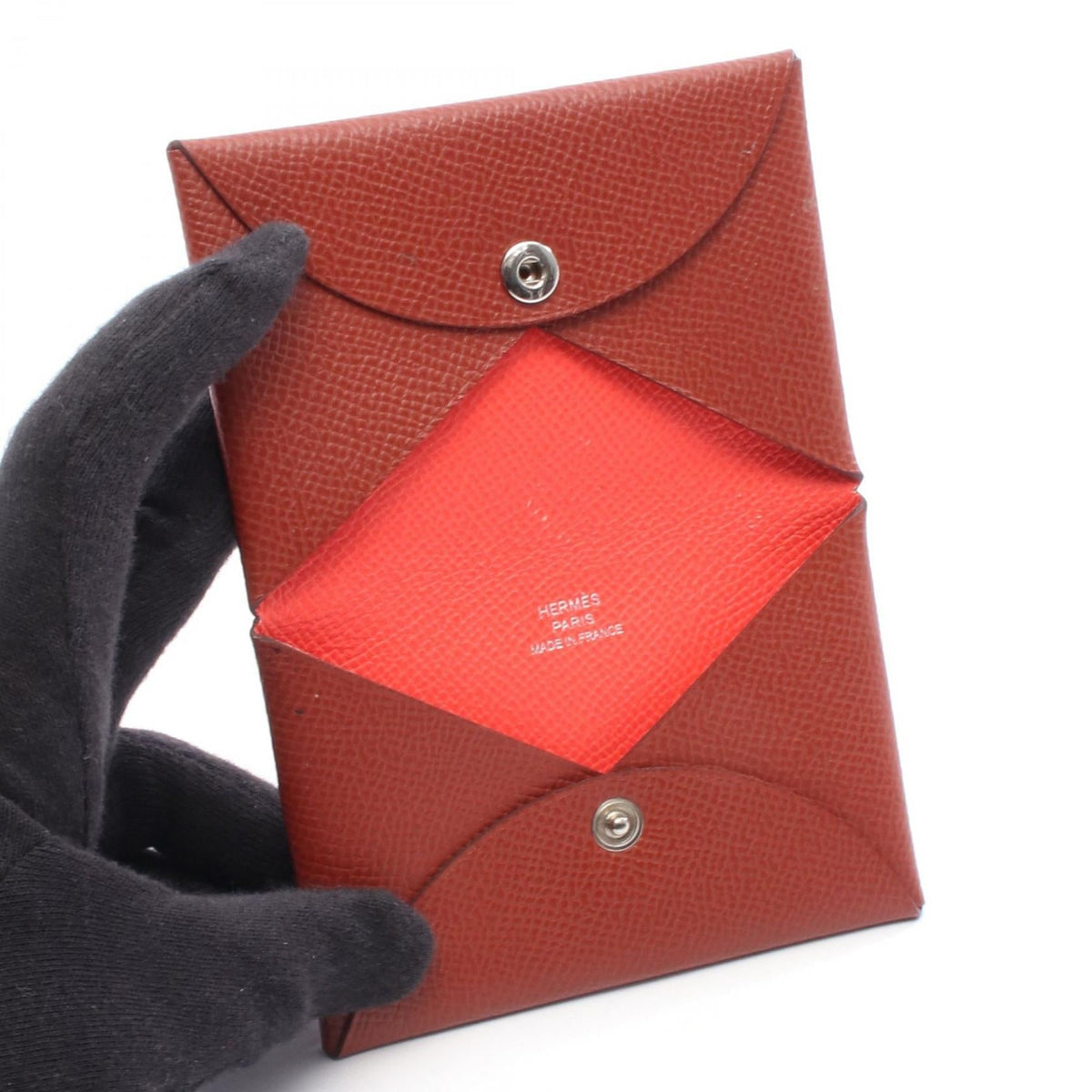 HERMES Calvi Verso coin purseRouge venitienne Rouge venitienne Bordeaux Epsom leather Calfskin (cowhide) Epsom 2120900073855