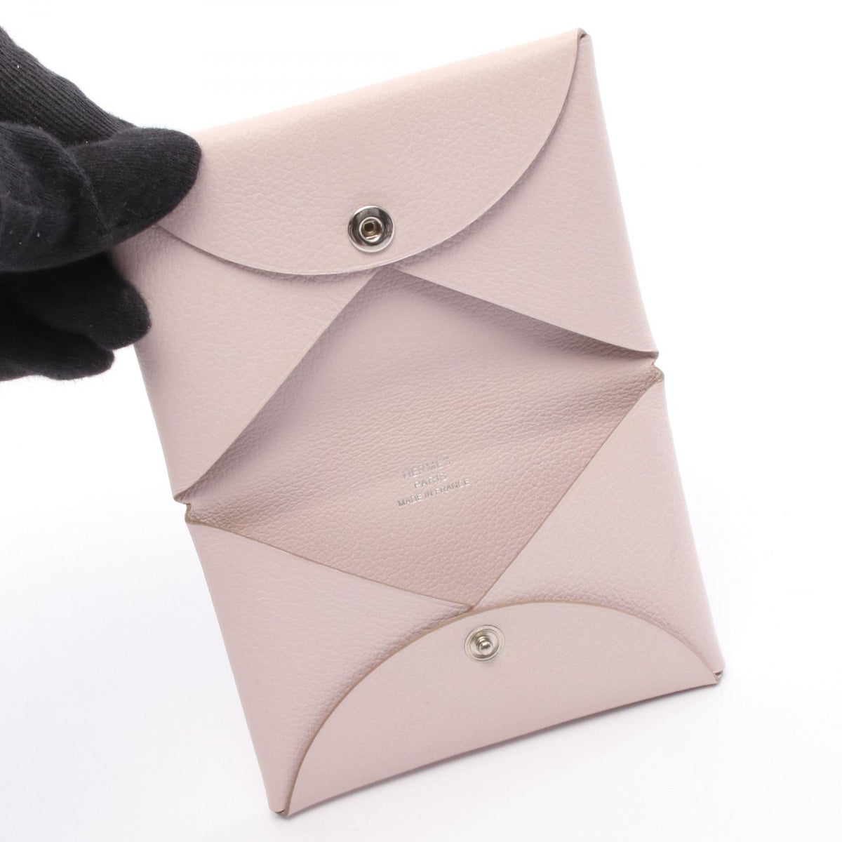 HERMES Calvi coin purseRose dragee Rose dragee Pink Evercolor leather leather Evercolor leather 2101219389110