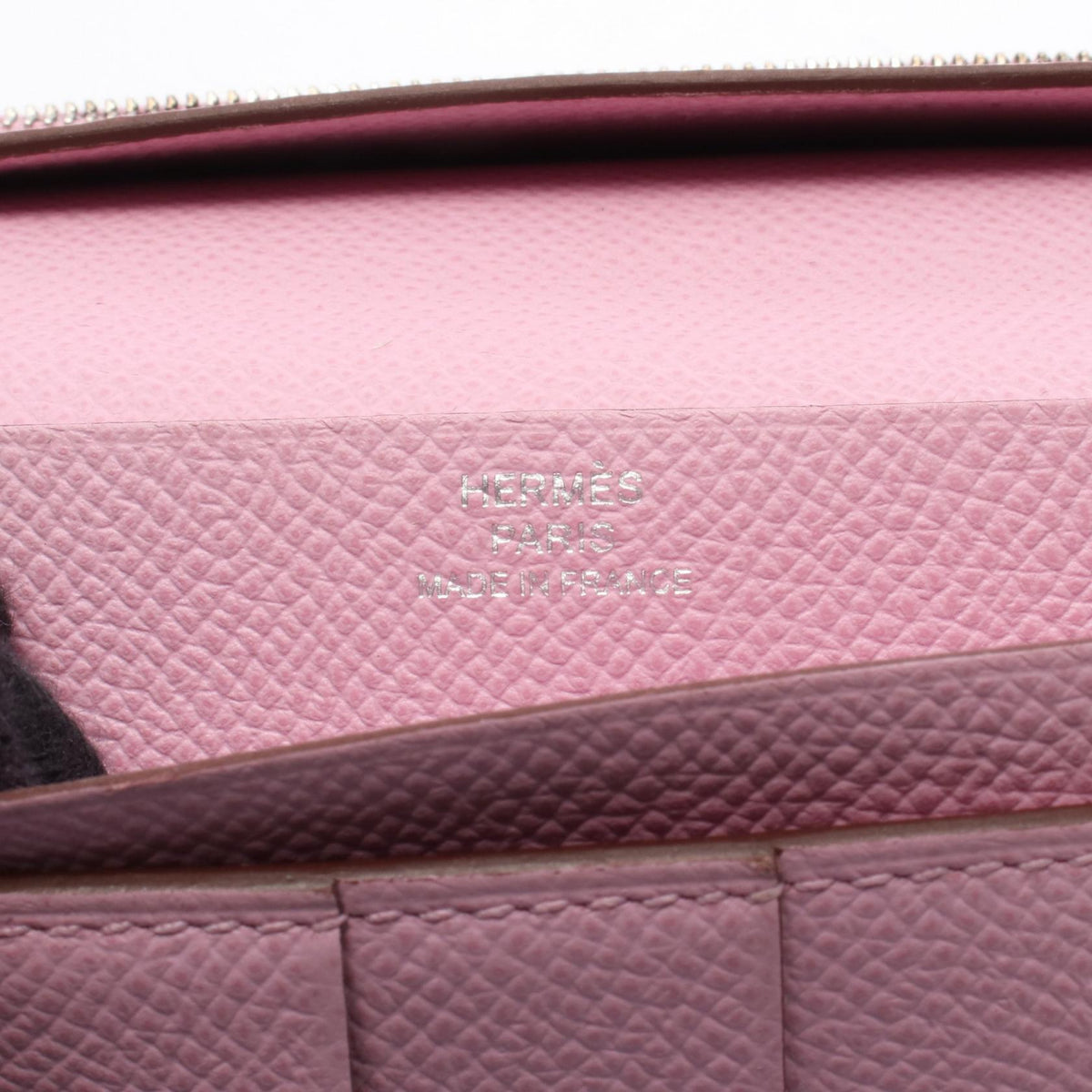 HERMES Bearn Soufflet Verso Lime Mauve sylvestre BifoldpursePink Pink Yellow/Pink Epsom Other Epsom 2107601112717