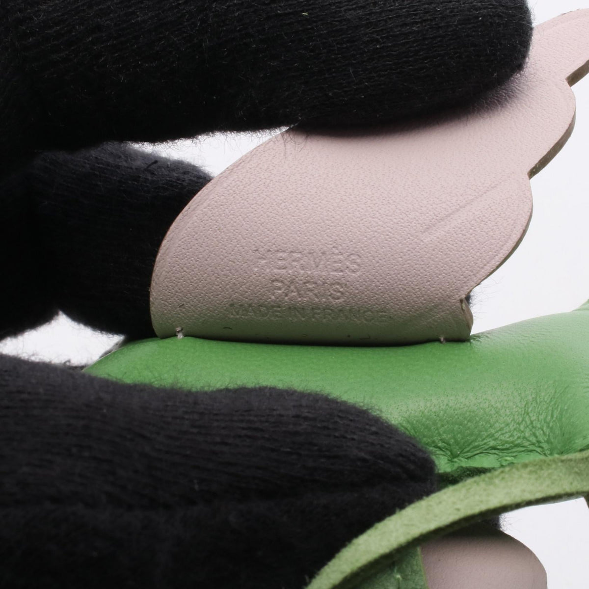 HERMES Rodeo Pegasus PM Vert Yucca Mauve Pale Vert Criquet charm Green/Pink Agneau milo Other Agneau milo / Swift leather 2104102520751