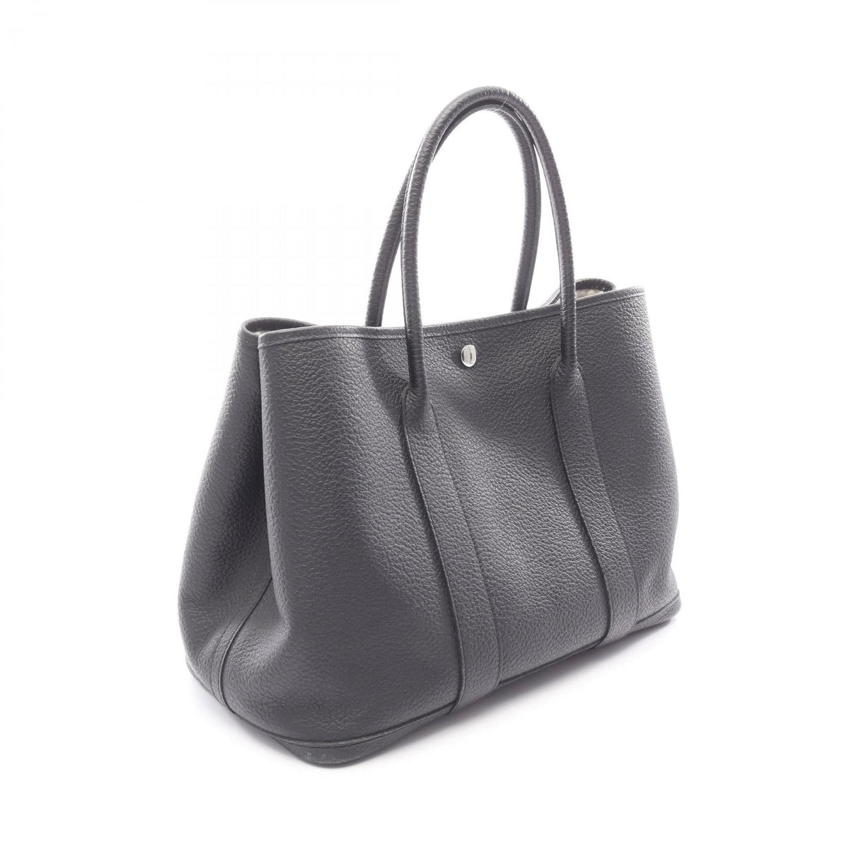 HERMES Garden party PM Tote BagNoir Black Noir Black Black Vache leatherCountry leather leather Calfskin (cowhide) Vache leatherCountry leather 2101219753188