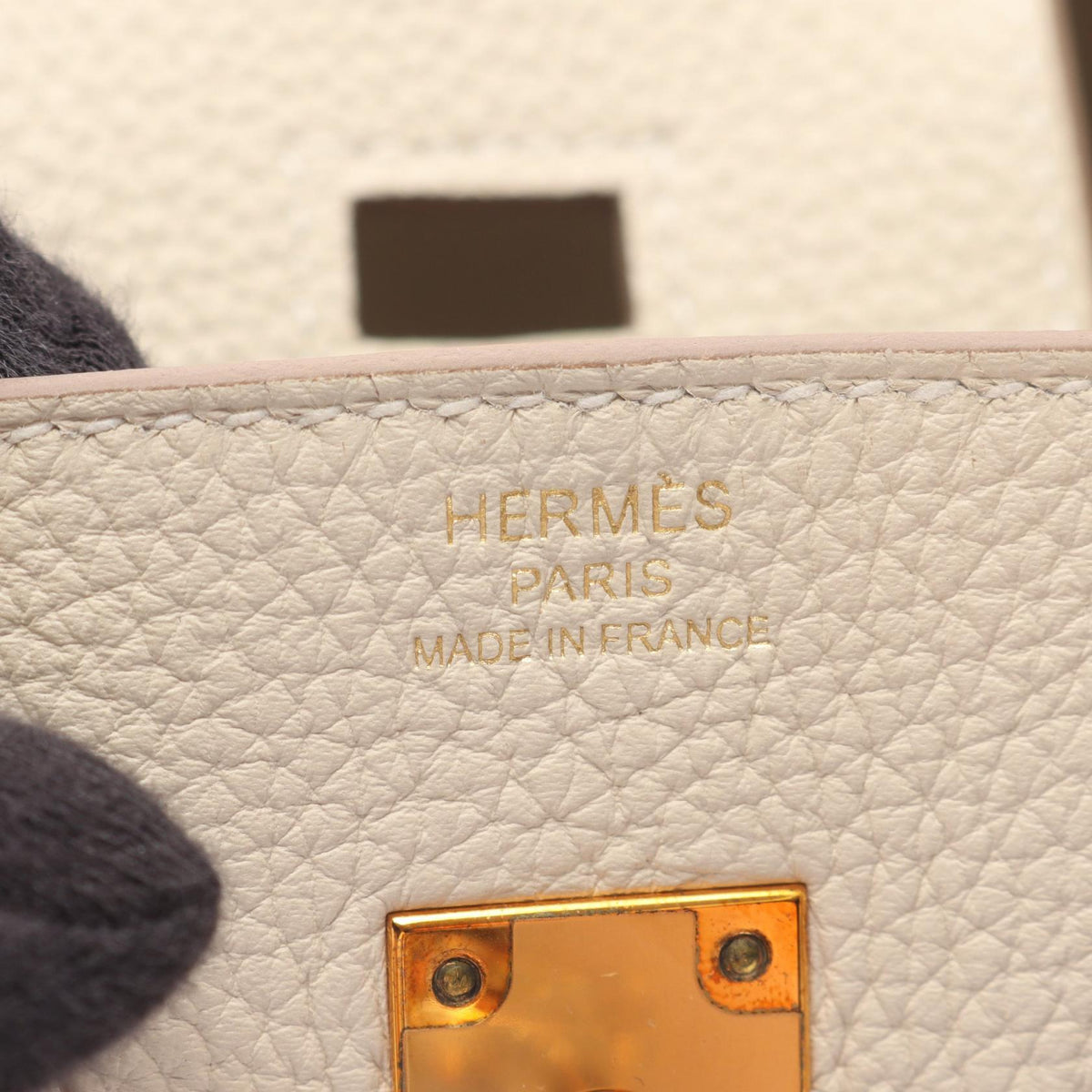 HERMES Birkin 25 HandbagCle Cle Beige Togo leather leather Togo leather 2101219741390