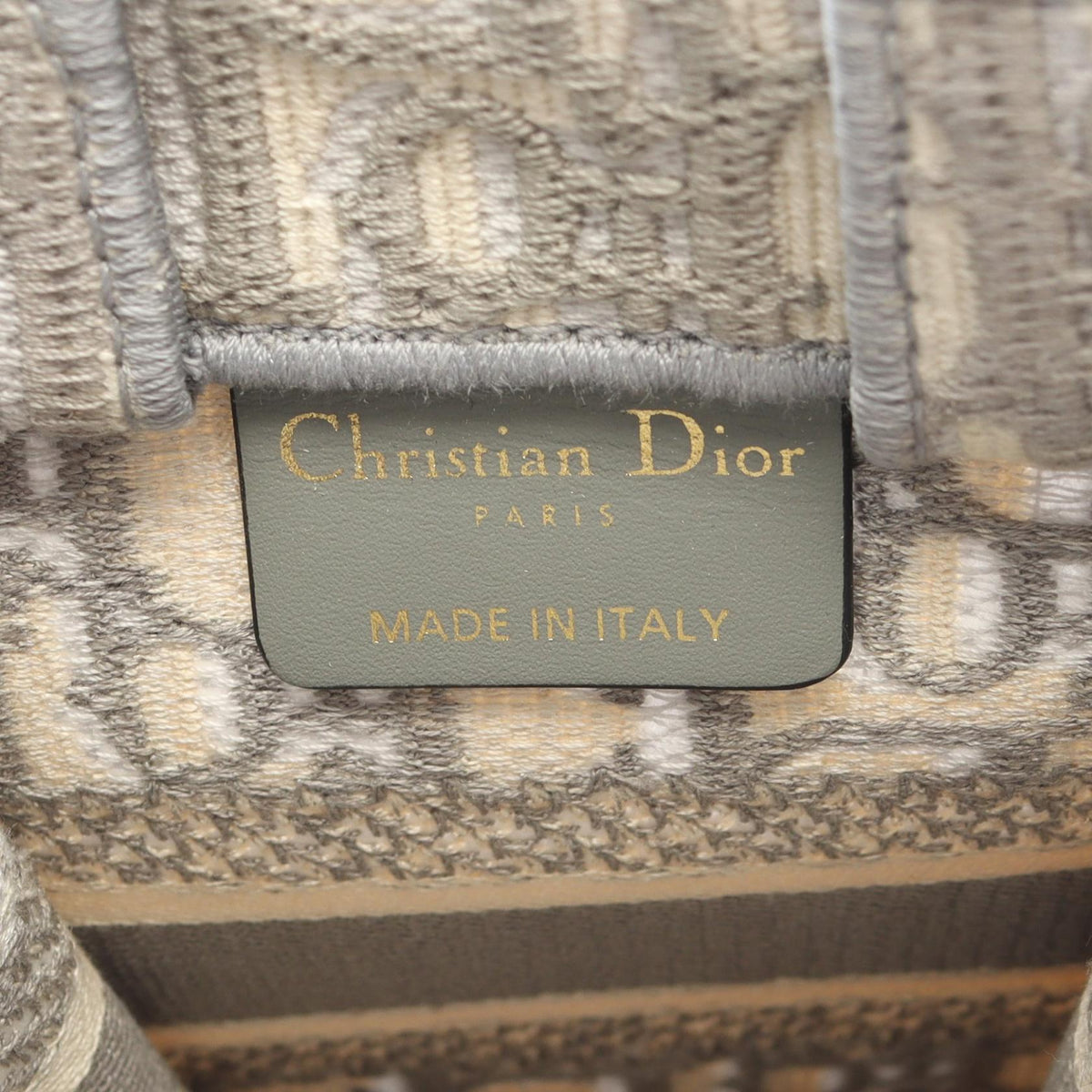 Dior BOOK TOTE Vertical Bag Mini Phone Bag 2WAY Handbag Gray/White canvas 2101219734880