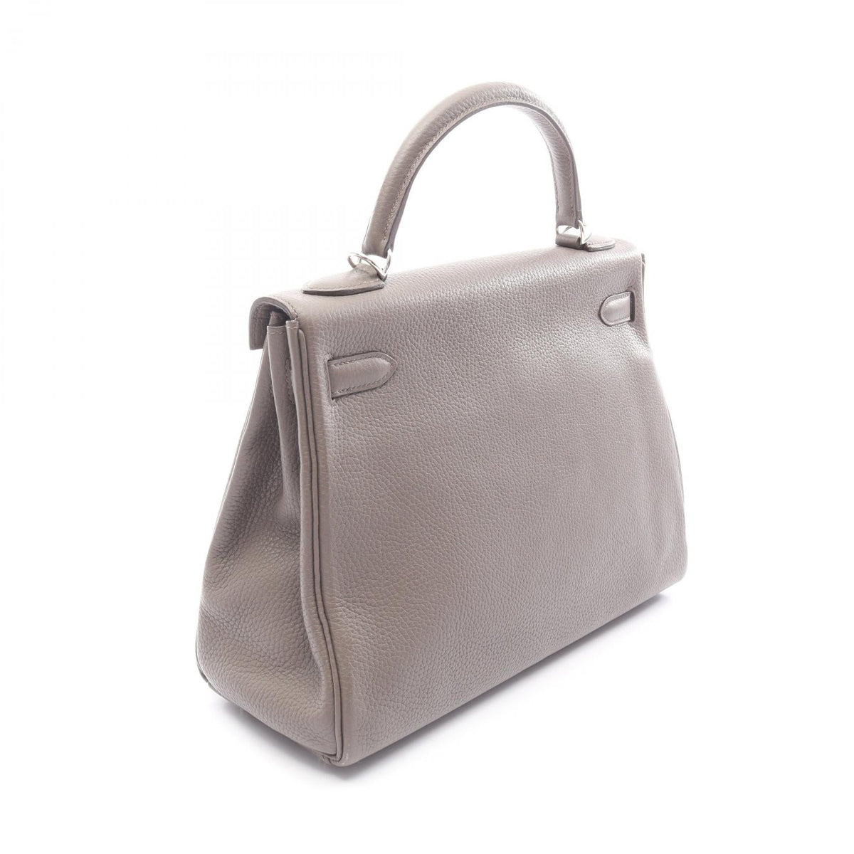 HERMES Kelly 32 Etain (Internal Stitching, 2-Way) Handbag Gray Taurillon Clemence leather Taurillon Clemence 2101219732527