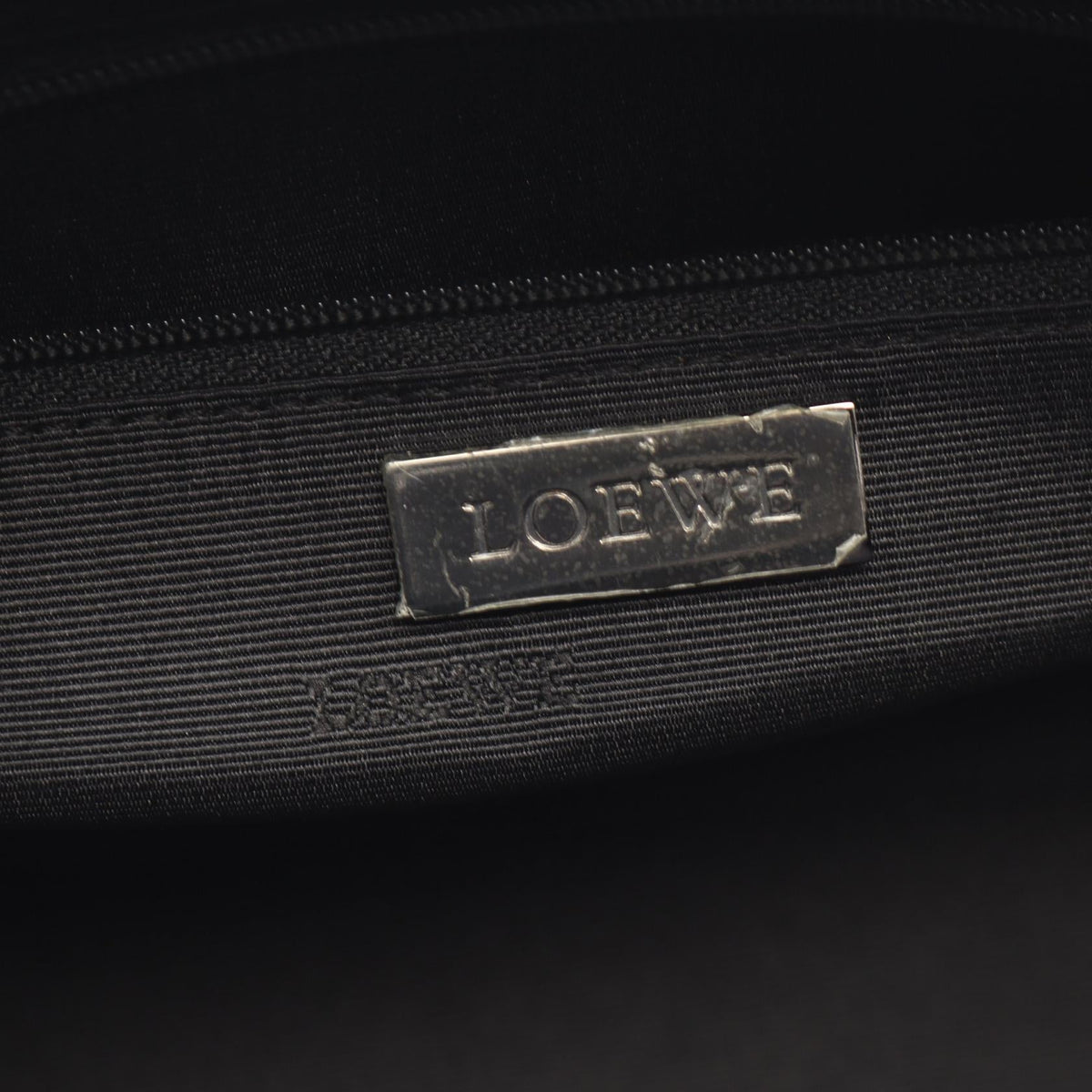 LOEWE Americana 28 Handbag Blue/Black Suede Patent leather 2101219727868