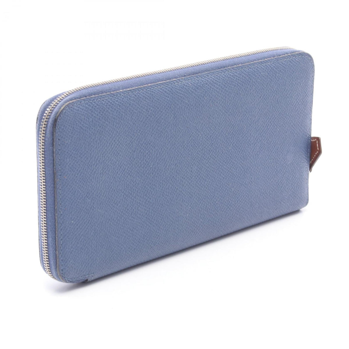 HERMES Azap long silk in Around long walletDeep blue Deep blue Blue Epsom leather Epsom 2104102492546