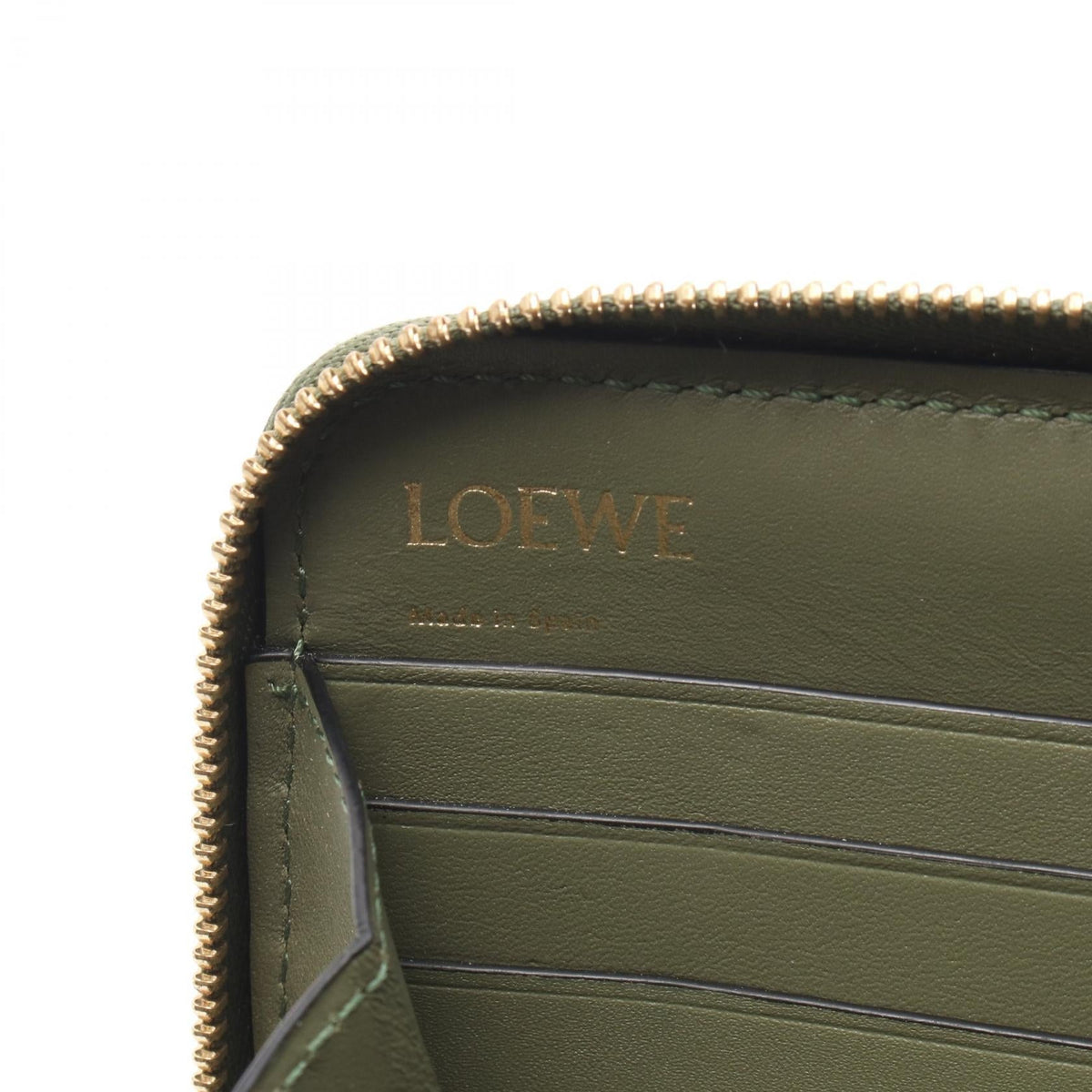 LOEWE REPEAT Anagram Around long wallet Khaki leather C499T12X0 2120900103293