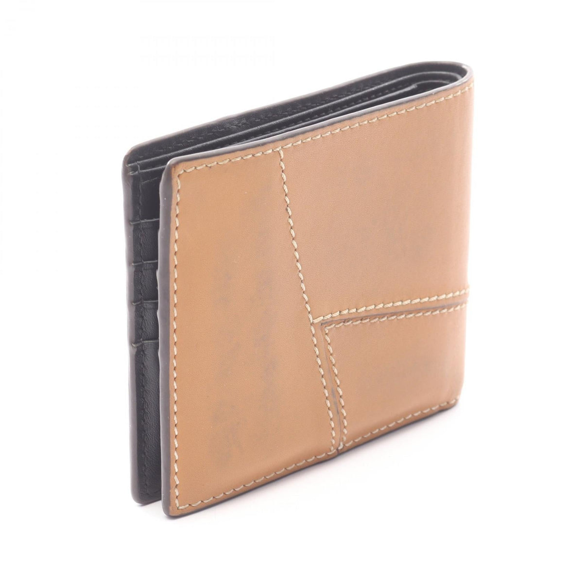 LOEWE Puzzle Bifold Bifoldpurse Brown leather 2101219625409