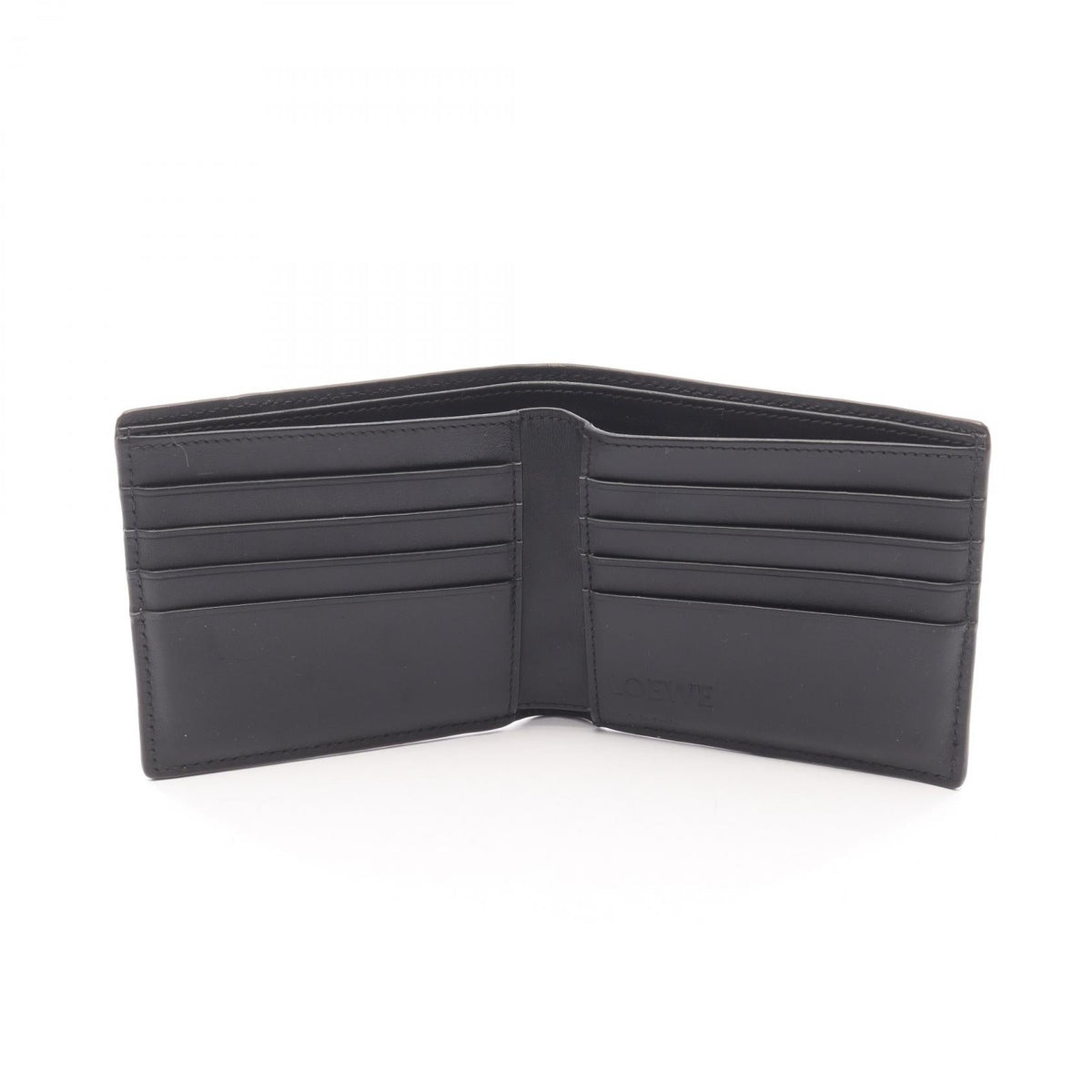 LOEWE Puzzle Bifold Bifoldpurse Brown leather 2101219625409