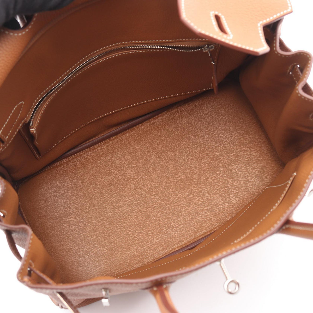 HERMES Birkin 30 HandbagGold Gold Brown Togo leather leather Togo leather 2101219614601