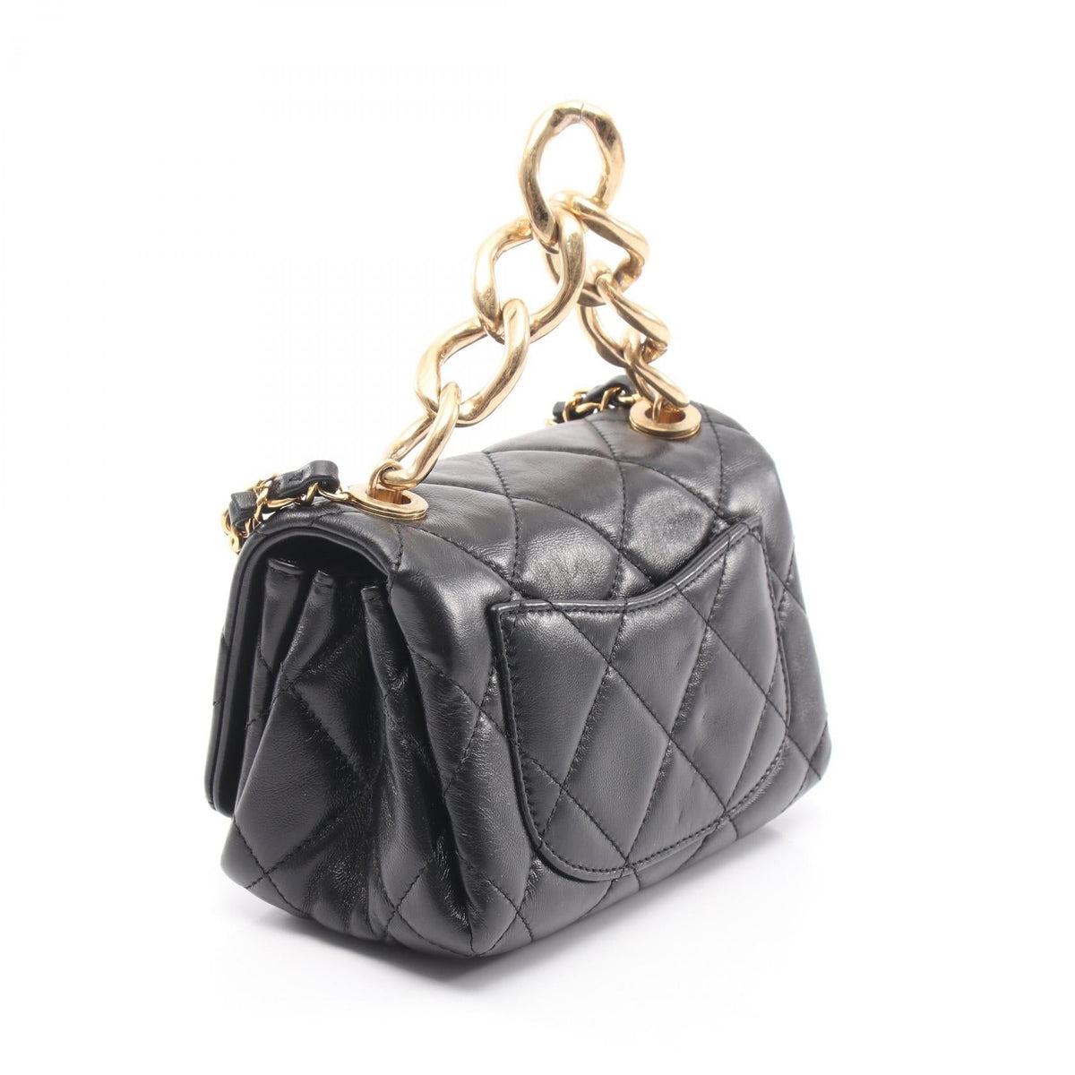 CHANEL Black Matelasse 2WAY Lambskin (sheep leather) 2101219611068