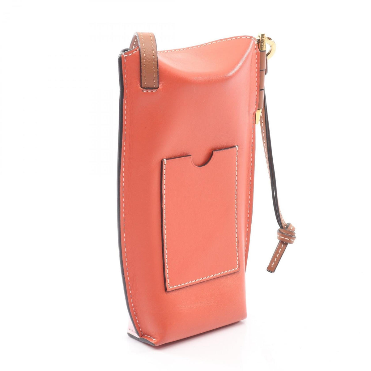 LOEWE GATE POCKET Shoulder Bag Pink/Red leather 2104102485531