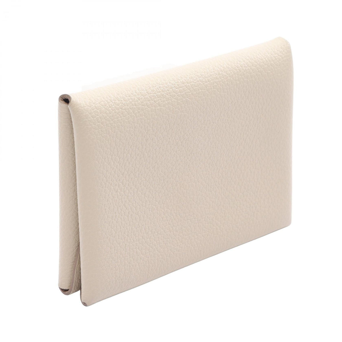 HERMES Calvi Duo Beton coin purse Beige Evercolor leather Other Evercolor leather 2104102520621